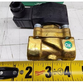 Jefferson 1335BA3AT 3/8" NPT Threaded Solenoid Valve 2-Way 120VAC NC 0-105 PSIG