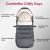 Universal, Weather-Proof, Warm Stroller Footmuff | Extendable Winter Cover |