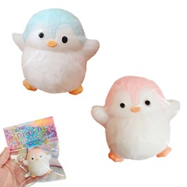 Taba Squishy, Fufu Squishy, Taba Squishy Set, Squishy Toy, Penguin Squishy Toy, Penguin Fidget Toys, Penguin Squeeze Toy for Adults and Children, Pack of 2