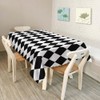 Walmsco Tablecloth Black White Diamond Pattern Decor For Dining Room