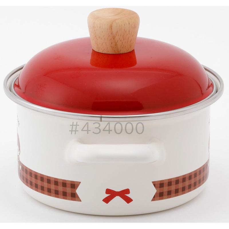 Fuji Hollow Monchhichi Check Casserole 5.5 inches (14 cm) MNC-14W