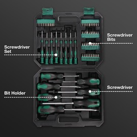 Fancyall 65 Piece Household Tool Set, Mechanics Tool Set, Perfect for Car Enthusiasts and DIY Home Repairs