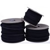 BORED? PARACORD! Black 1/8" Shock Cord 100 Foot Spool -