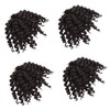 Healvian 4pcs Boho Braids Extensions Spring Curly Synthetic Hair Extensions