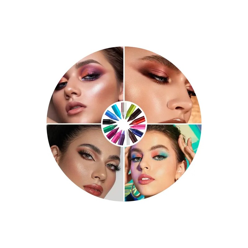 Lápiz Delineador De Ojos De 15pcs Lapiz Para Cejas Tintaline