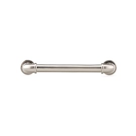 Richelieu Hardware BP2209128195 Steampunk Collection 5 1/16-inch (128 mm) Center-to-Center Brushed Nickel Vintage Round Cabinet and Drawer Pull Handle for Kitchen, Bathroom, and Furniture
