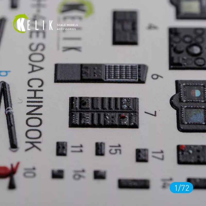 Reskit 1/72 ResKit K72102 MH-47E interior 3D decals for Italeri