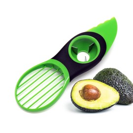 1 Pcs Avocado Cutter Slicer, Avocado Slicer, Avocado Cutter Tool, Multifunctional Avocado Slicer, Avocado Cutter, Avocado Peeler, 3-in-1 Avocado Slicer, for Fruit Kiwi Mango Kitchen Tool