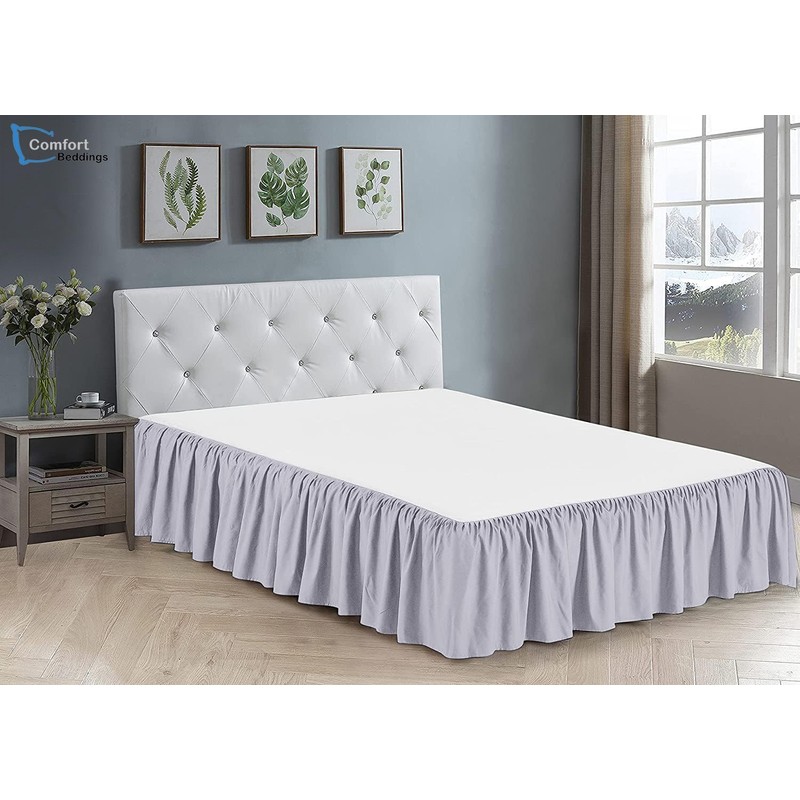 Bed Skirt Queen Size Ruffle Style by Comfort Beddings 100%