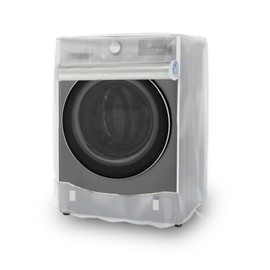 IndigoTempest9 Washer/Dryer Cover, Washer and Dryer Covers, Washine Machine Cover for Waterproof and Dustproof Front-Loading Machine 27" W x 33" D x 39" H (Frosted)