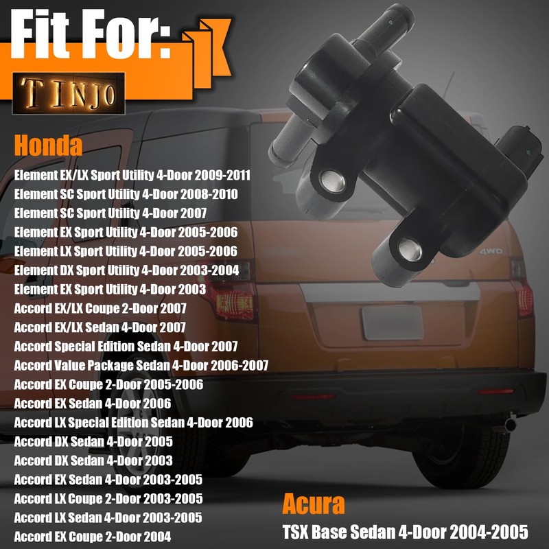 36162-RAA-A01 Vapor Canister Purge Valve Solenoid Fit for Honda Element