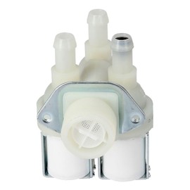 Solenoid Valve 90° 3 x 10.5 mm Diameter with Reducer Compatible with Miele 1678013 in Washing Machine LUTH Premium Profi Parts