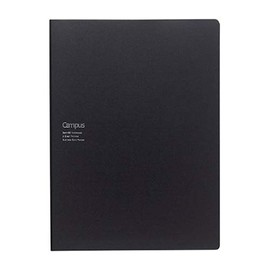 KOKUYO Campus Document Storage Cover Notebook, Semi B5 No-613B-D, Black | Notebook / Memo Cover Notebook