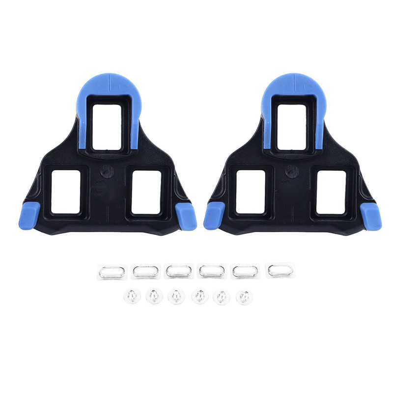 Bicycle Cleats Enhance Stability Grip Foot Pedal Self Locking Tabs