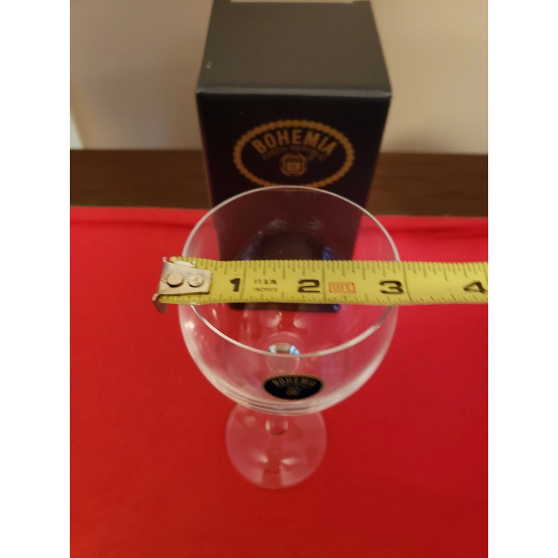 Bohemia 4 ~ Vintage Bohemia Long Stemmed Crystal Calice Vino