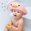 JAHEMU Baby Shower Cap Safe Shampoo Cap with Adjustable Ducklings