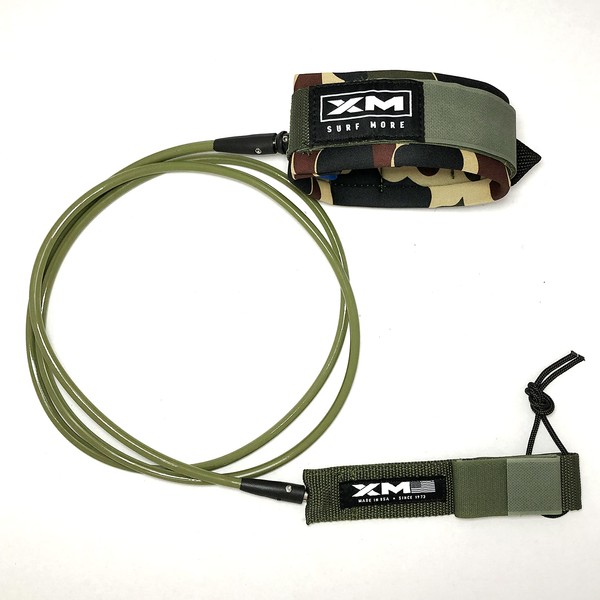XM SURF MORE Knee/Calf Surfboard Leash 9ft., COMP Cord Thickness