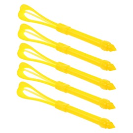 Healvian 5Pcs Hair Coloring Whisks Semi Automatic Handpress Mixer for Accurate Dye Cream Mixing Portable Lightweight Applicators for Salon Home Hairdressers