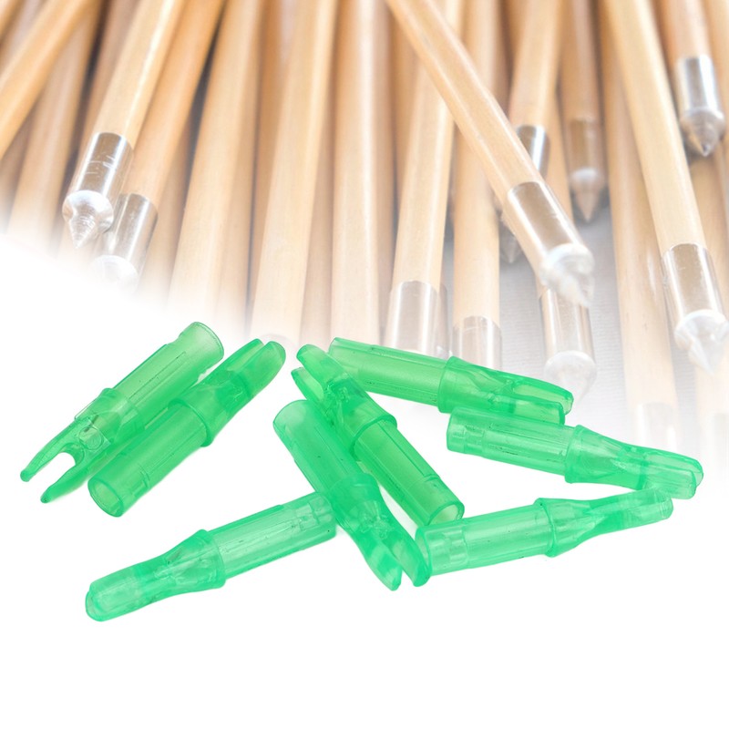 100pcs Archery Arrow Nock Durable Plastic Insert Arrow Nocks Light