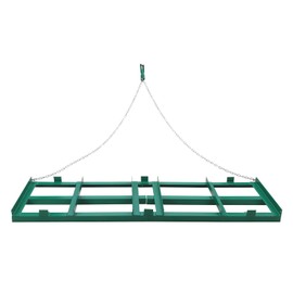 GarveeLife 48”Lawn Leveling Rake & Driveway Drag Harrow - Heavy-Duty Tow-Behind Tool with 4 ft Reinforced Chain - for ATV, UTV, Tractor, Mower - Gravel, Soil, Yard & Landscape Grading