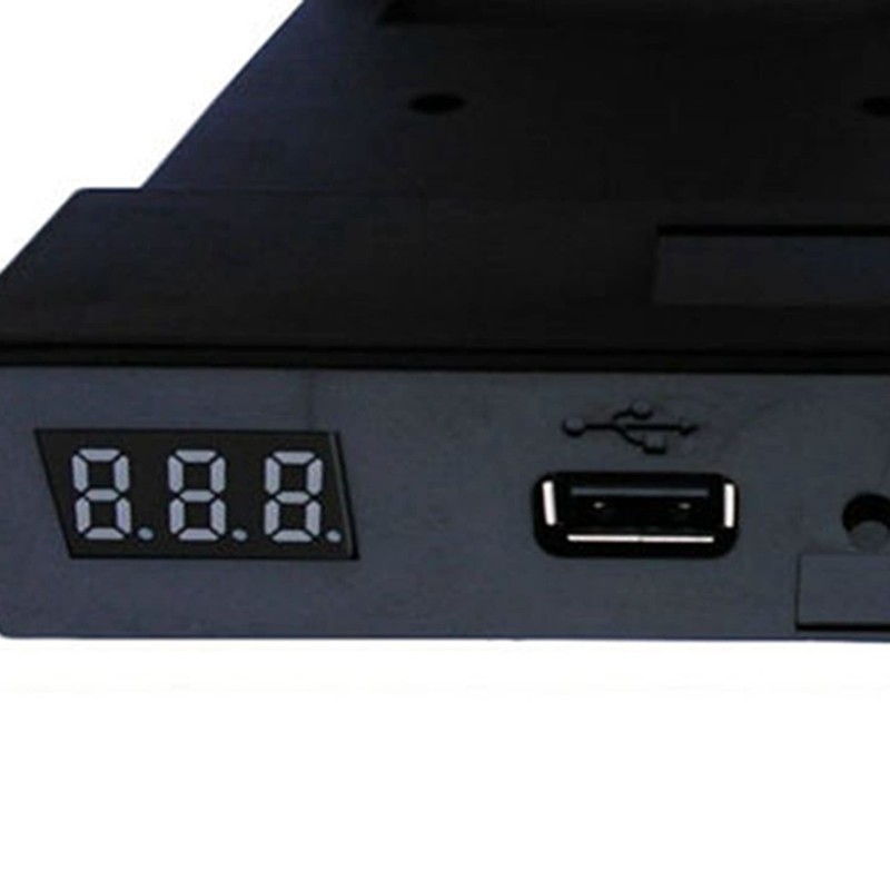 2X SFR1M44-U100K Black 3.5 Inch 1.44MB USB SSD Floppy Drive