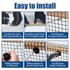 Moyios 6in x 120ft Solar Panel Bird Mesh Black PVC