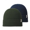 JACK & JONES Men's Jacbrink Beanie Hat, Pack of 2