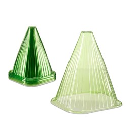 Relaxdays Set of 48 Plant Cloches, Green