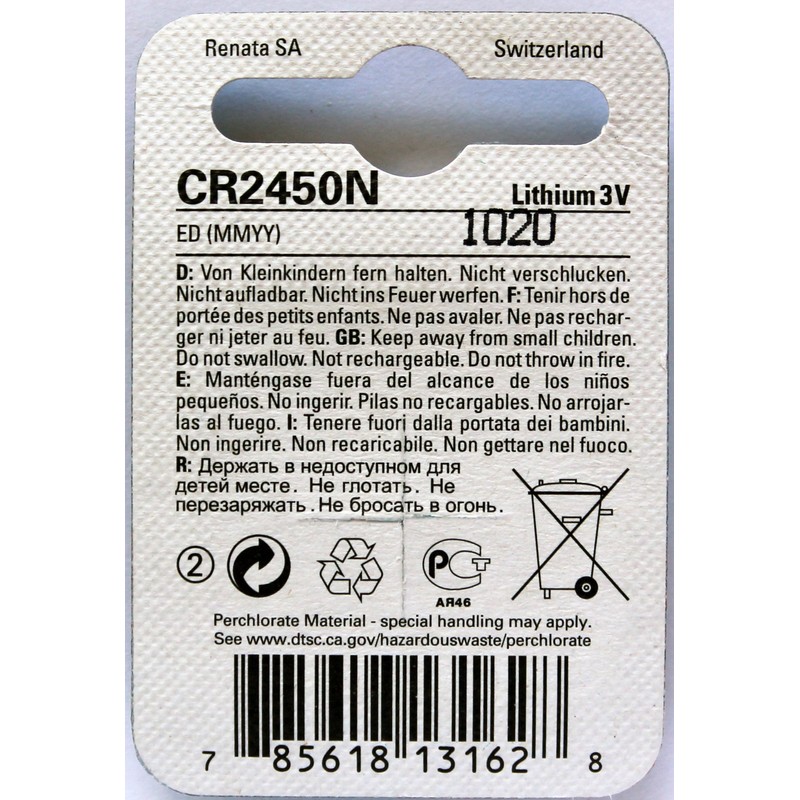 CR2450N 3V Renata