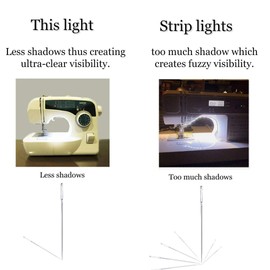 led Sewing Machine Strip Light Box Shape, Energy Saving LED Machine Light for Drill Press, Desk, Craft LED Work Light Sewing Machine Strip Light Strip led Light
