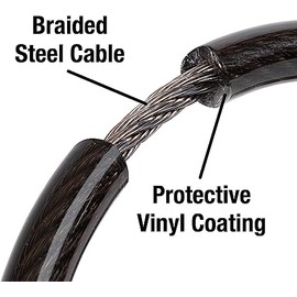 Master Lock Cable Lock, Set Your Own Combination Bike Lock, 6 ft. Long, Black, 8122D | Master Lock