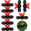 8pc 1/2 inch Irrigation Fittings Anti-Drop Drip Irrigation Valve,Lock Barbed