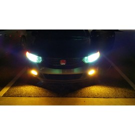 GP Xtreme H10 9145 Golden Yellow JDM Fog Light Cornering Light High Beam Angel Eyes SGP35K-H10 Pair