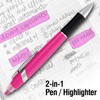 Highlighter with Ballpoint Pen Combo, Comes in an array of