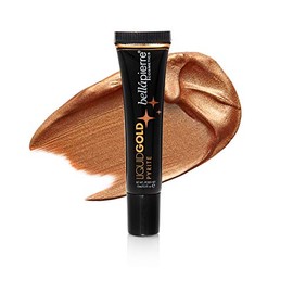bellapierre Liquid Gold Shimmering Highlighter | Lightweight Radiant Makeup Adds Shimmer and Shine | Non-Toxic and Paraben Free - 0.5 Fl. Oz. (Pyrite)