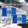 EmWoot 2PCS Guatemala Flag Patch Embroidered Morale Patch Military Tactical