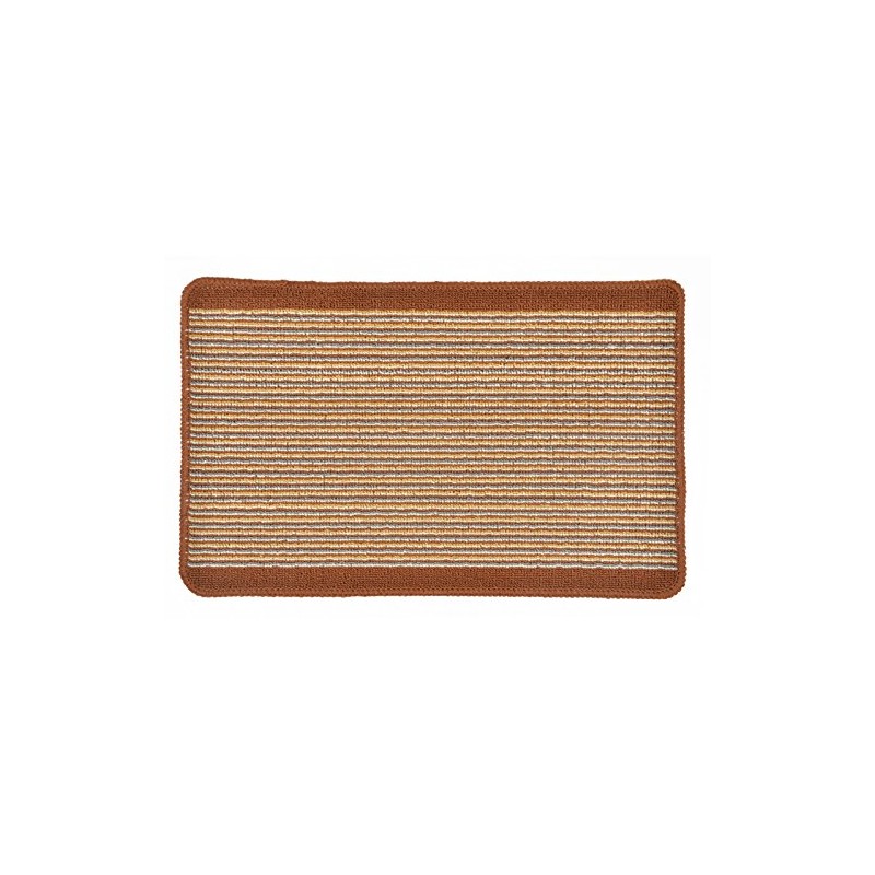 Micro-Pro Brown Striped Pattern Floor Mat 55cm Doormat Indoor Kitchen