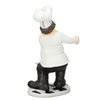 Resin Chef Statue Restaurant Dining Table Decor Holding Red Wine
