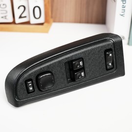 Rldym Upgrade Power Window Master Switch with Bezel Trim Assembly Left Driver Side 15883318 for 2003-2007 Chevy Silverado & GMC Sierra 1500/2500/3500, Replace# DWS-226 920-023 10398563 15112970