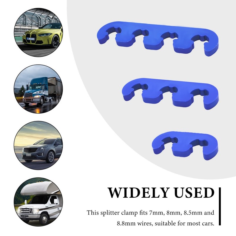ZNDAW 12 PCS Spark Plug Wire Separator, 7mm 8mm 8.5mm