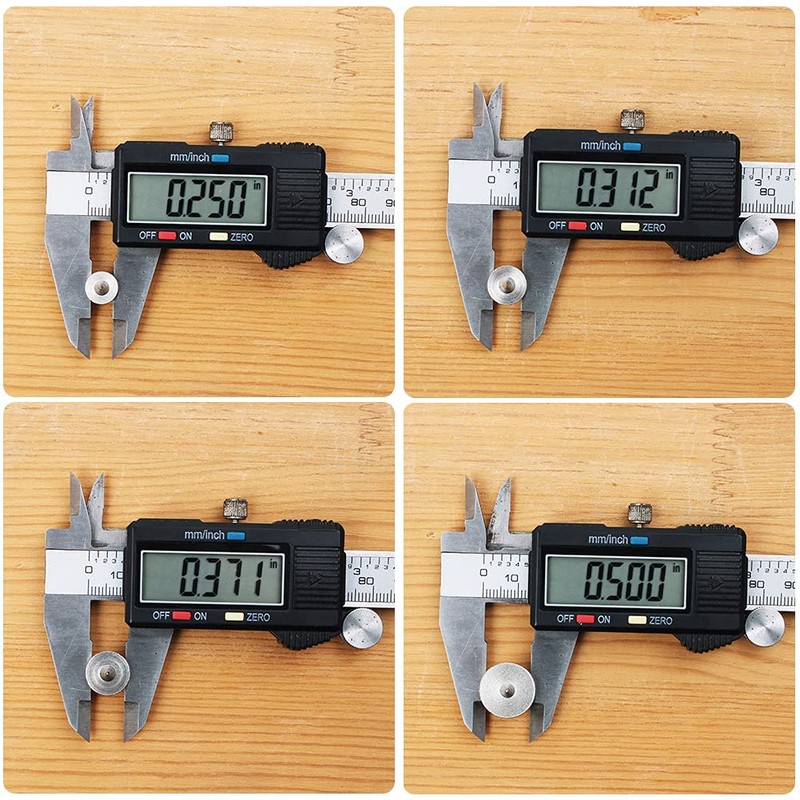 AUTOTOOLHOME Dowel and Tenon Center Transfer Plugs Point 1/4", 5/16",