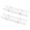 2 Sets Vines Climbing Support Balcony Outdoor Steel Pipe Plant