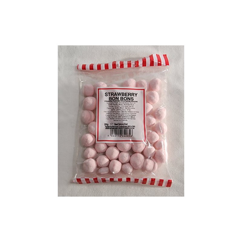Toffee Centred Strawberry Bon BONS (MONMORE) 200G