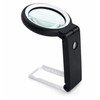 30X/10X LED Magnifying Glass for Reading – Foldable Handle and