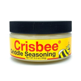 Crisbee® Griddle Seasoning - 6.5oz - 2-in-1 Seasoning for Blackstone Griddle, Cast Iron and Carbon Steel Cookware - Family Made in USA