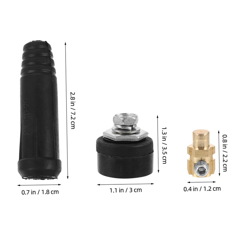 Ciieeo 1Set Welding Cable Quick Connector Kit Easy Install Welding