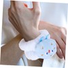Baluue 4pcs Water Absorption Wristband for Face Washing Comfortable Makeup