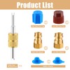Yaocom R22 to R134a A/c Retrofit Fitting Adapter Kit, R12