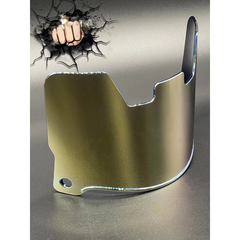 Riddell Gold Chrome mirror Full Size Helmet Visor Replica/Speed/