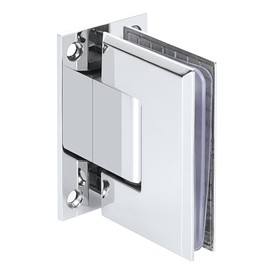 Alise Glass Shower Door Hinge,Hinges for Glass Doors,Heavy Duty Solid SUS304 Stainless Steel 90° Cabinet Hinges,Frameless Shower Doors Hardware Replacement Part,Polished Chrome BL9900-C
